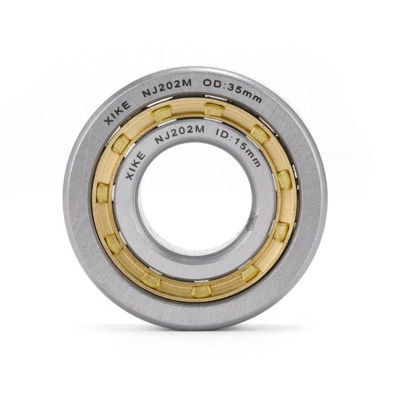 Xike 1 Pcs NJ202M Cylindrical Roller Bearings 15x35x11mm, Fits DIY/Motor/Turbines/Compressors/Reducer/Gearbox, Industrial/Agricultural/Engineering/Garden Machinery. - Image 2